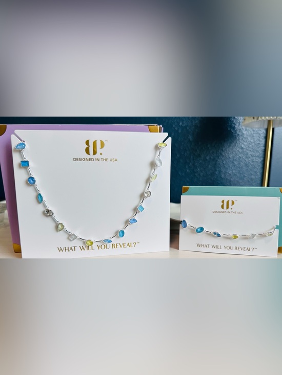 Bomb Party Jewelry - Bomb Party Summer Jewel Candy – “Capri Citrus” Matching Set —Silver plating